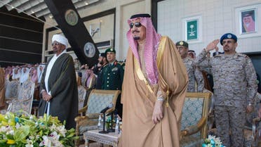 Saudi king patronizes ceremony for air academy’s 50th anniversary. (SPA)