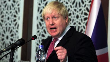 British Foreign Secretary Boris Johnson speaks during a joint news conference with the Adviser to Pakistan's Prime Minister on National Security and Foreign Affairs, Sartaj Aziz (not seen) at the Foreign Ministry in Islamabad, Pakistan, November 24, 2016. reuters