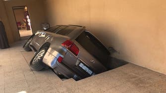 How did it get there? Car swallowed by ground in Saudi Arabia 