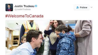 ‘Welcome to Canada,’ Trudeau tells refugees