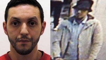 (FILES) This combo file pictures made on April 10, 2016 shows an undated file picture released on November 24, 2015 by Belgian federal police of Mohamed Abrini (L) and a screengrab of the airport CCTV camera showing a suspect of this morning's attacks at Brussels Airport, in Zaventem, pushing a trolly with suitcases. Paris attacks suspect Mohamed Abrini confessed on April 10, 2016 to being "the man in the hat" caught on video with suicide bombers at Brussels airport last month, images that had sparked a massive manhunt. Mohamed Abrini, a key suspect in the attacks in Paris and Brussels, was handed on January 30, 2017 for a day to the French authorities, announced the Belgian federal prosecutor's office, where he is currently detained.