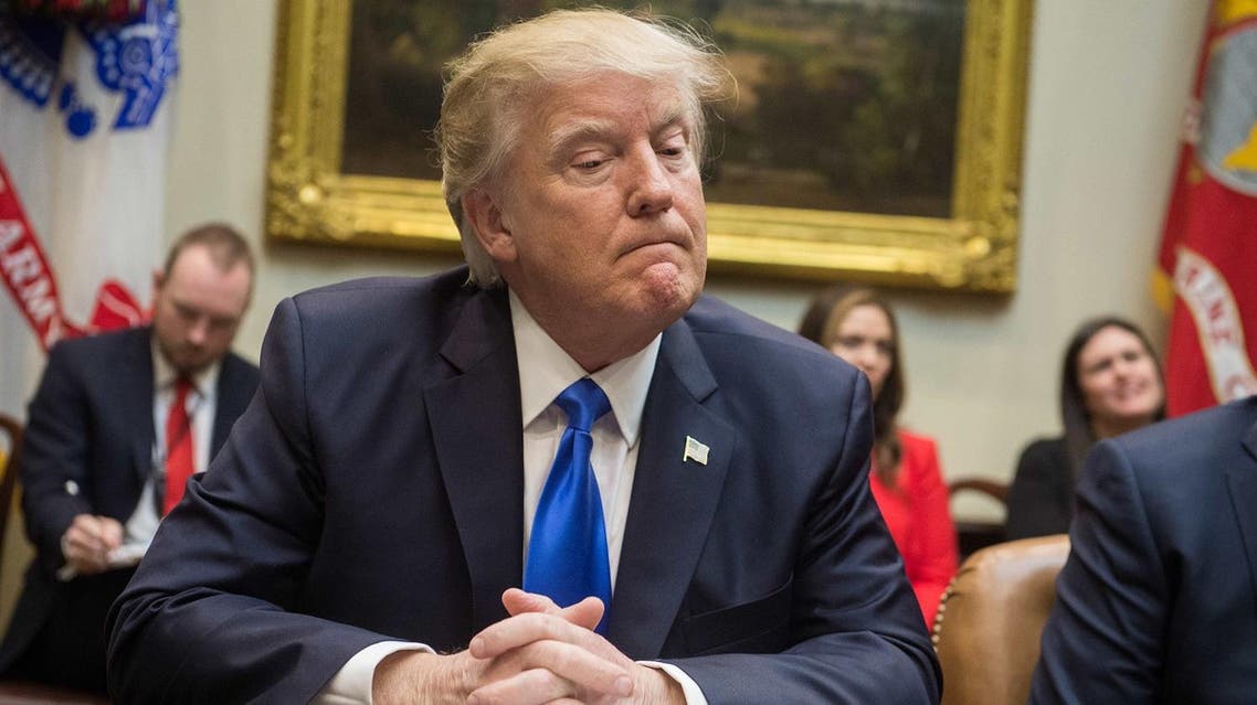 US President Donald Trump speaks during a meeting with leaders of conservative groups to discuss the nomination of Neil Gorsuch to the US Supreme Court in the Roosevelt Room at the White House in Washington, DC, on February 1, 2017. NICHOLAS KAMM / AFP