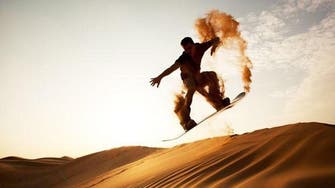 IN PICTURES: No snow? No problem! Sandboarding in Saudi Arabia’s Hail