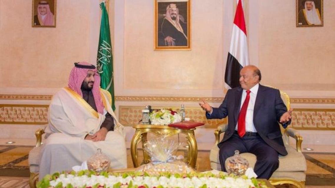 محمد بن سلمان يلتقي هادي في الرياض