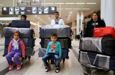 لاجؤون عراقيون (أرشيفية)سافروا إلى الولايات المتحدة عبر لبنان في 2017 
