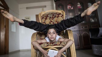 Gaza’s ‘spider-man’ contortionist enters record books 