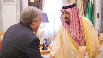 King Salman receives UN Secretary General