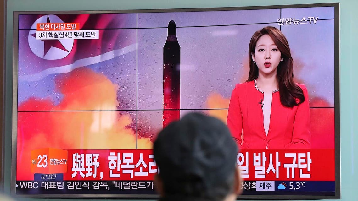 North Korea fired a ballistic missile into the sea off its east coast early on Sunday, the first such test since Trump was elected. (AP)