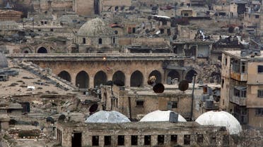 A view shows part of the Umayyad mosque as seen from Aleppo's ancient citadel, Syria January 31, 2017. Picture taken January 31, 2017. REUTERS/Omar Sanadiki