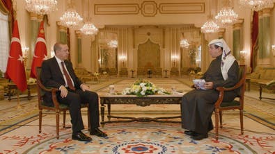 لقاء الرئيس التركي مع تركي الدخيل
