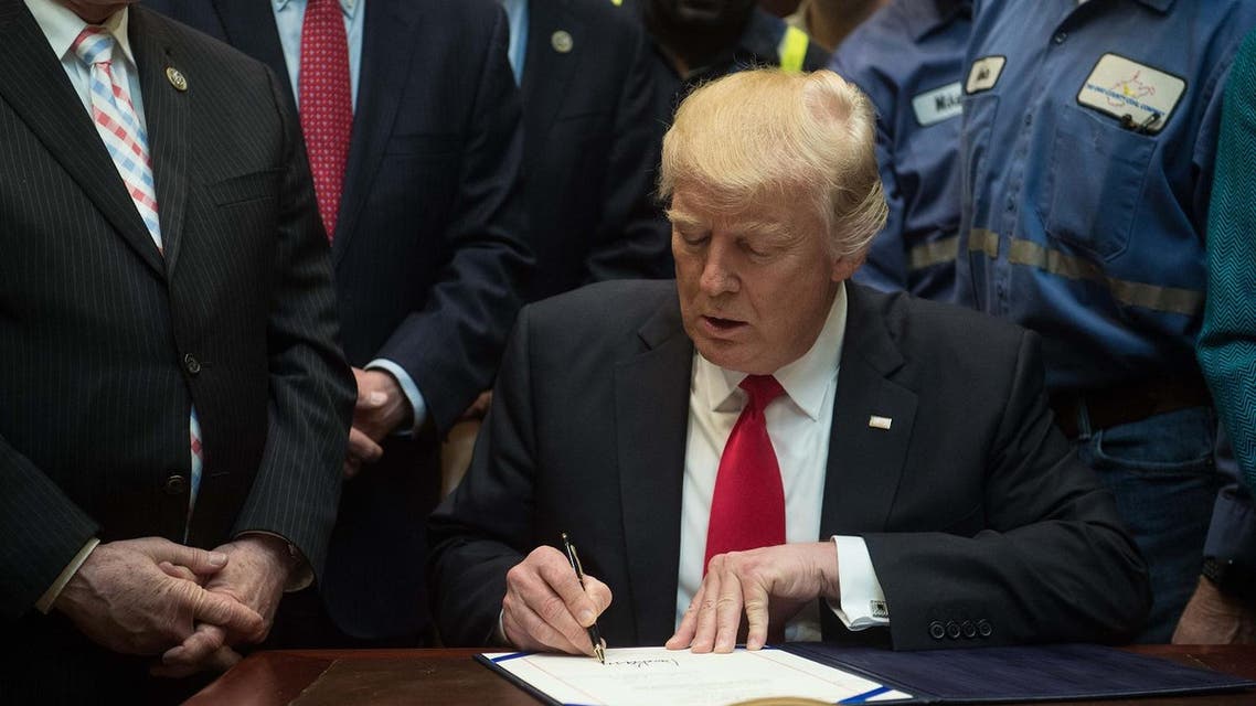 Trump’s decision to issue a new directive plunges court proceedings over his earlier order into uncertainty. (AFP)