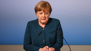 German Chancellor Merkel delivers her speech during the 53rd Munich Security Conference in Munich. (Reuters)