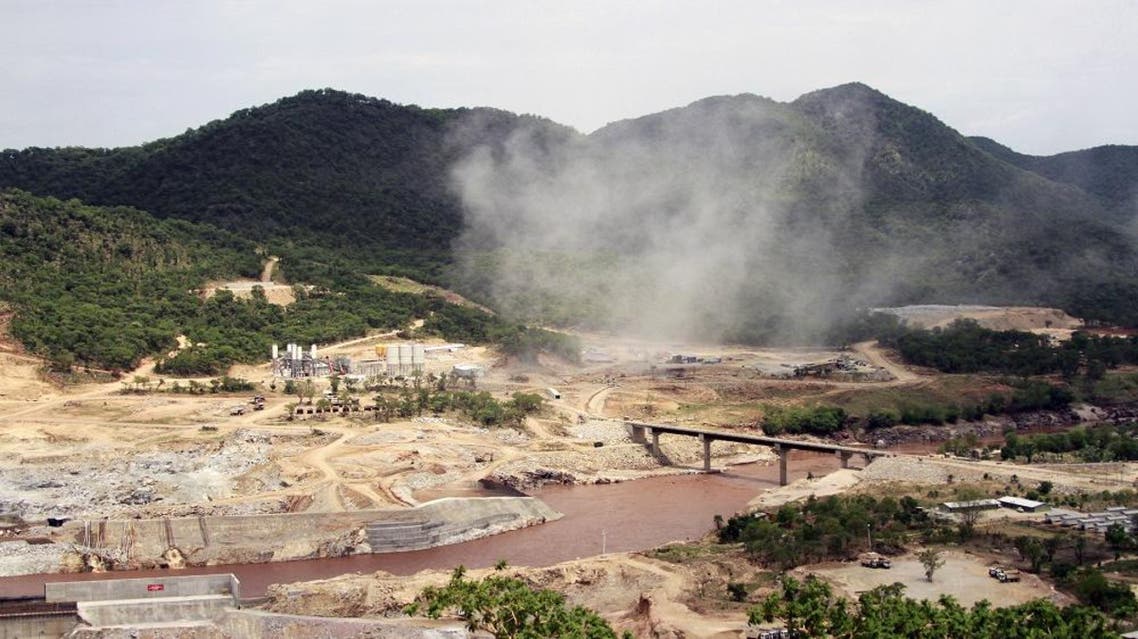 The Blue Nile river flows near the site of the planned Grand Ethiopian Renaissance Dam near Assosa in the Benishangul-Gumuz region of Ethiopia, near Sudan, some 800 kilometers (500 miles) from the capital Addis Ababa. (AP)