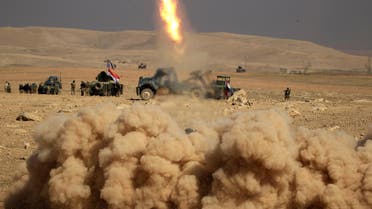  Members of the Iraqi rapid response forces fire a missile toward Islamic State militants during a battle in the south of Mosul, Iraq February 19, 2017. (Reuters)