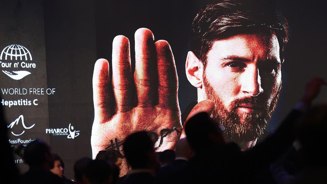 Messi in Egypt. AFP