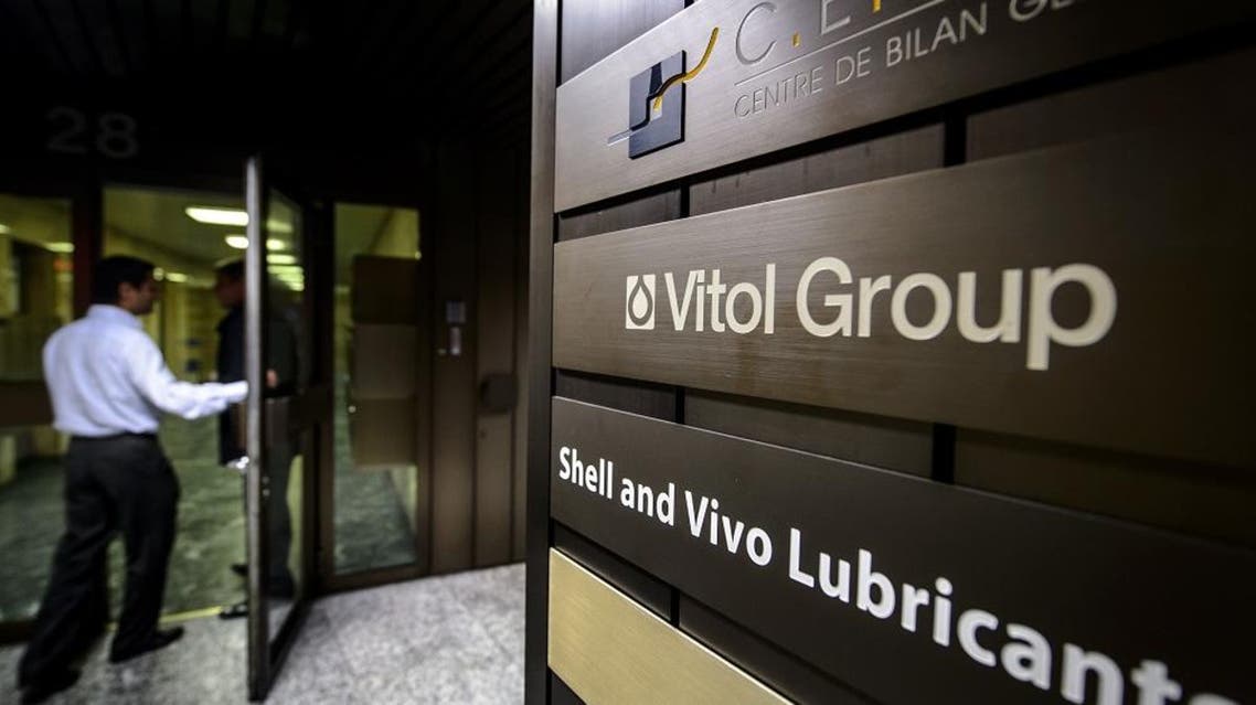 A sign of giant oil traders Vitol Group at its Geneva office. Vitol is one of the world’s largest oil traders. (AFP)