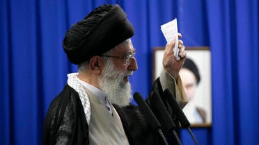 Iran's Supreme Leader Ayatollah Ali Khamenei delivers a sermon during Friday prayers at Tehran University June 19, 2009. (Reuters)