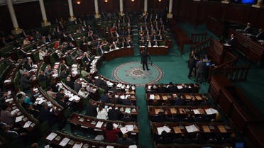 Deputies listen to a speech by Tunisian Prime Minister Youssef Chahed during a state budget meeting at the parliament in Tunis on November 18, 2016. (AFP)