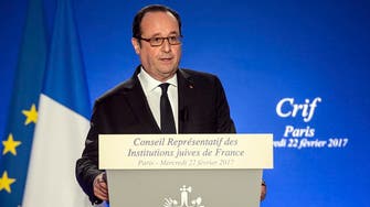 Hollande: France insists on two-state Mideast peace deal