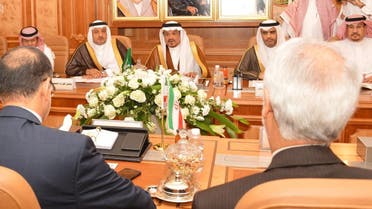 Saudi minister with Iran delegation 