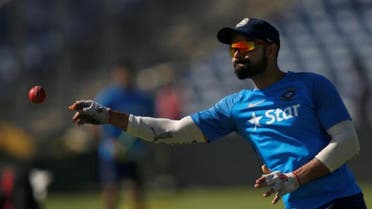 India’s captain Virat Kohli throws a ball during a practice session ahead of their first test cricket match. (Reuters)