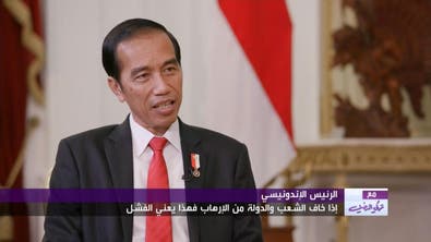 لقاء الرئيس الإندونيسي مع تركي الدخيل