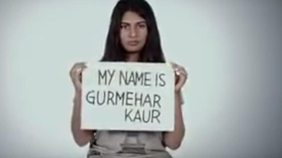 “Pakistan did not kill my dad. War killed him”. Gurmehar Kaur posted in a social media message. (Youtube)