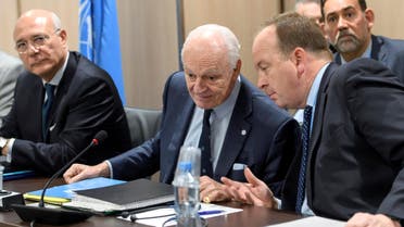 UN Special Envoy of the Secretary-General for Syria Staffan de Mistura, attends a meeting of Intra Syria peace talks with Syrian government delegation at the European headquarters of the United Nations in Geneva, Switzerland, March 1, 2017. reuters