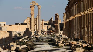 Damaged arc in Palmyra. (AFP)