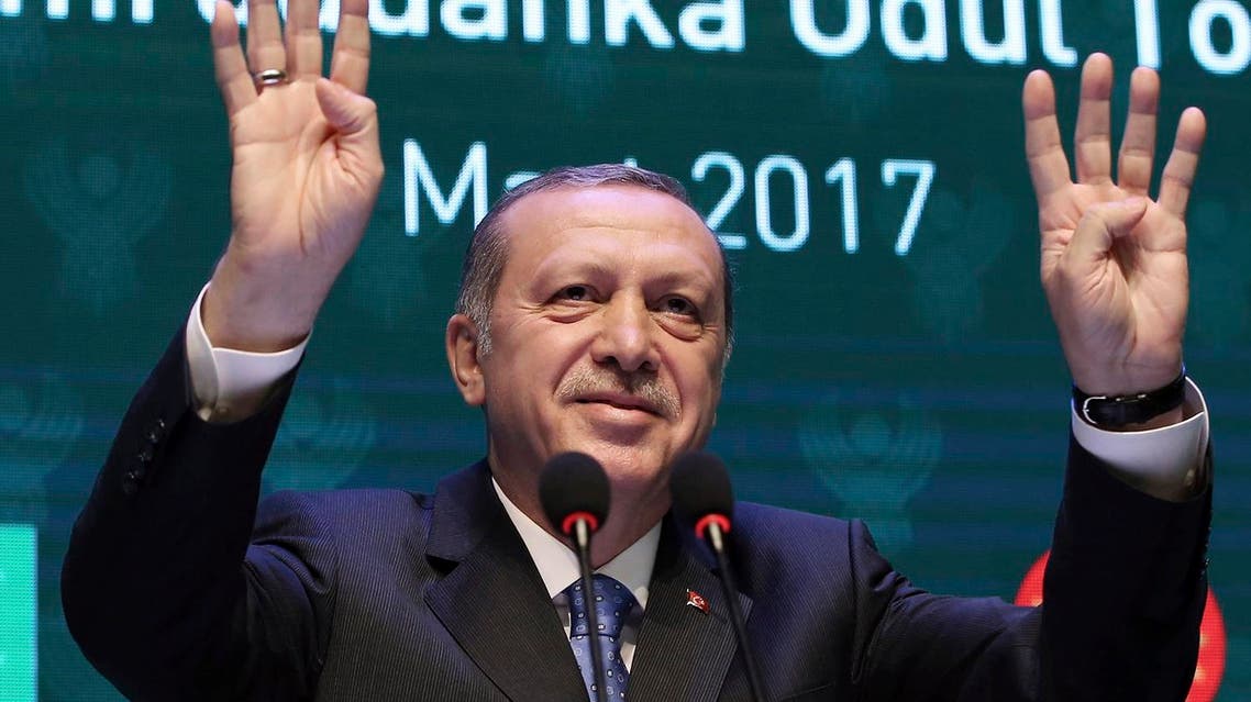 Turkey's President Recep Tayyip Erdogan addresses a recent meeting in Istanbul (File Photo: Yasin Bulbul/Presidential Press Service)