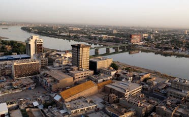 An aerial view of central Baghdad and the Tigris river, May 24, 2014. (Reuters)