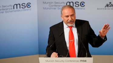 Israel Defense Minister Avigdor Lieberman speaks at the 53rd Munich Security Conference in Munich, Germany, February 19, 2017. (Reuters)
