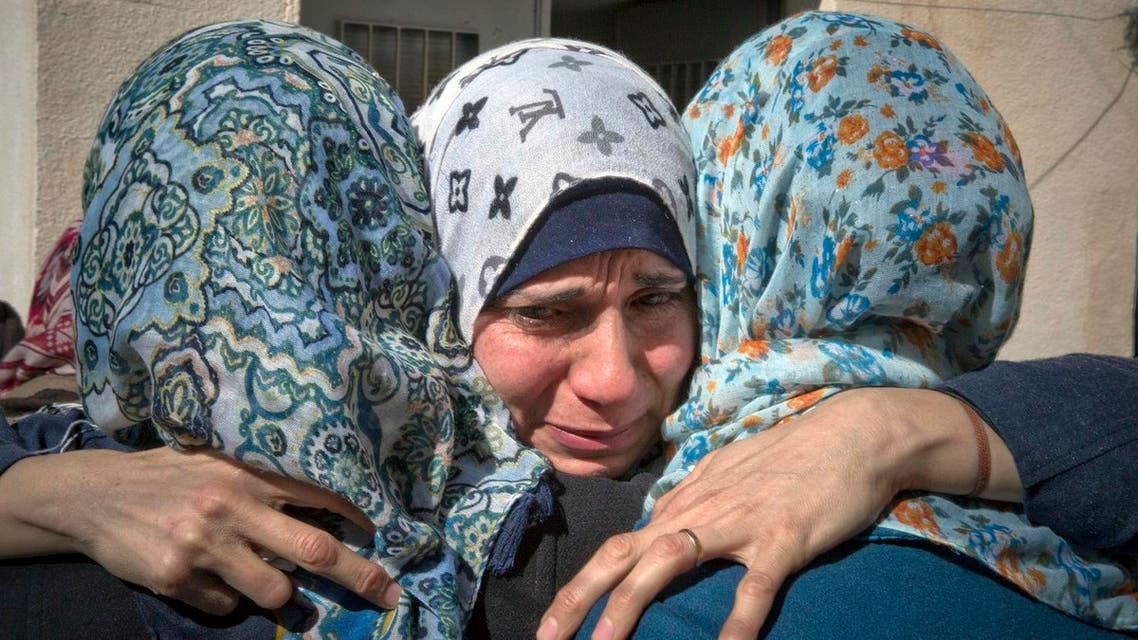 Women mourn at the family house of Hussein Salem Abu Ghosh, 19, during his funeral, in the West Bank refugee camp of Qalandia, on the outskirts of Ramallah, Sunday, Feb. 5, 2017. (File Photo: AP)