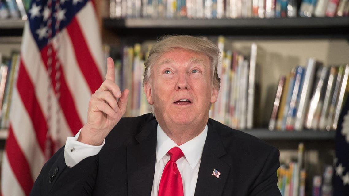 US President Donald Trump speaks during a meeting with parents and teachers at Saint Andrew Catholic School in Orlando, Florida, on March 3, 2017 (File Photo: Nicholas Kamm/AFP)