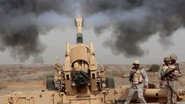 This file image shows Saudi soldiers fire artillery toward three armed vehicles approaching the Saudi border with Yemen in Jazan, Saudi Arabia (File Photo: AP/Hasan Jamali)