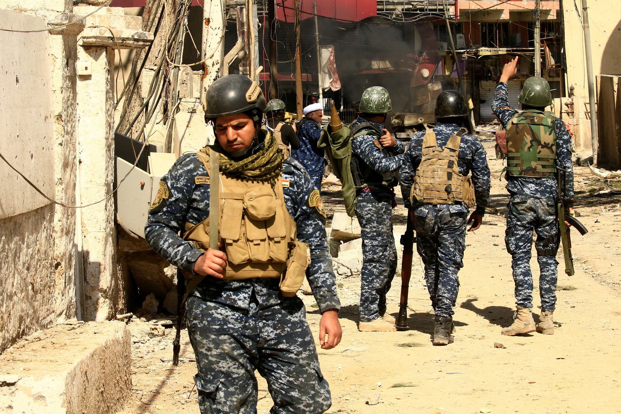 عناصر من القوات العراقية في الموصل