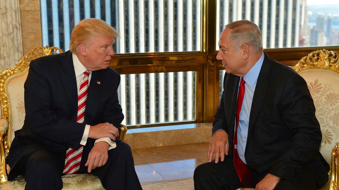 Republican Presidential candidate Donald Trump meets Israeli Prime Minister Benjamin Netanyahu in New York, Sept. 25, 2016. (File photo: AP)