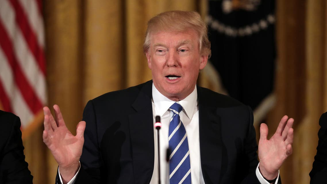 U.S. President Donald Trump attends a meeting with U.S. House Deputy Whip team at the East room of the White House in Washington, U.S. March 7, 2017. (Reuters)