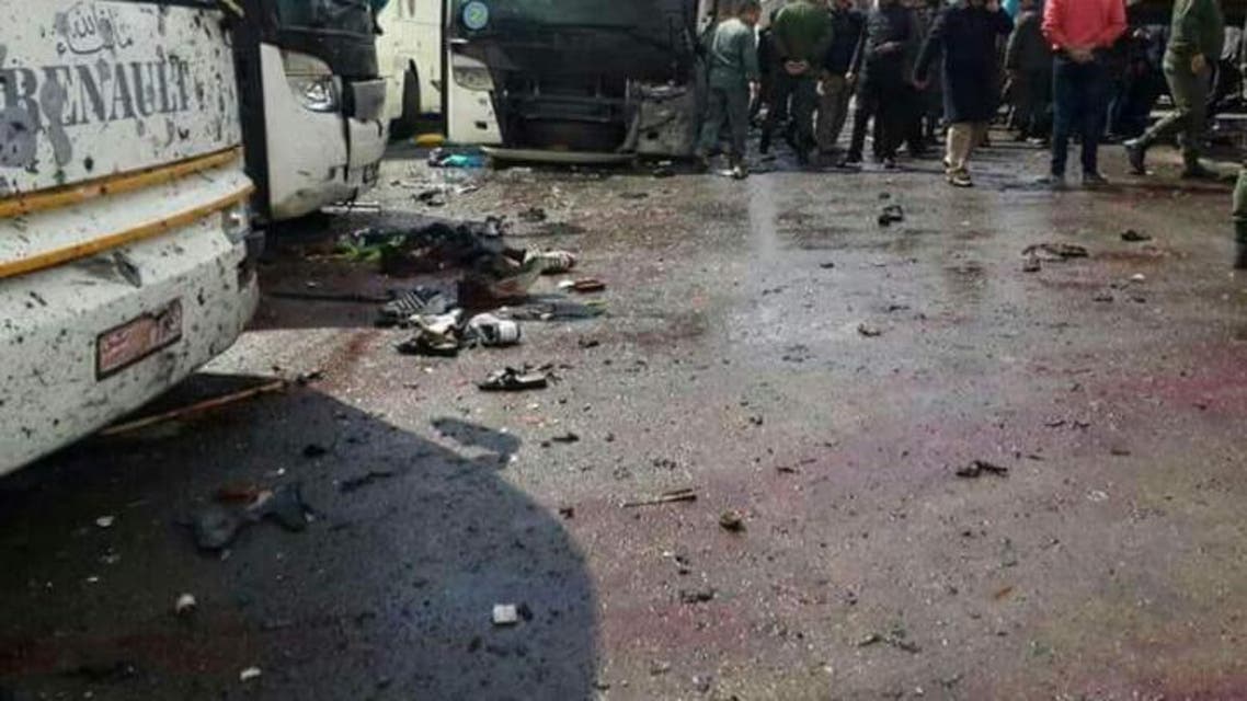 صور من تفجيري دمشق