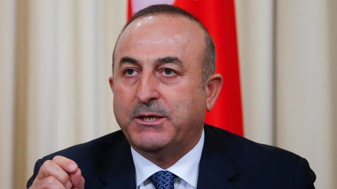 Turkish Foreign Minister Mevlut Cavusoglu speaks during a news conference after the talks with his Russian counterpart Sergei Lavrov and his Iranian counterpart Mohammad Javad Zarif in Moscow, Russia, December 20, 2016. REUTERS/Maxim Shemetov