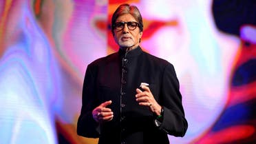 Indian Bollywood actor Amitabh Bachchan speaks during a launch event in Mumbai. (AFP)