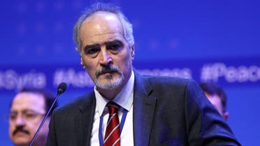 Bashar al-Jaafari, the head of the delegation representing Syrian President Bashar al-Assad, attends a news conference following Syria peace talks in Astana, Kazakhstan January 24, 2017. REUTERS/Mukhtar Kholdorbekov
