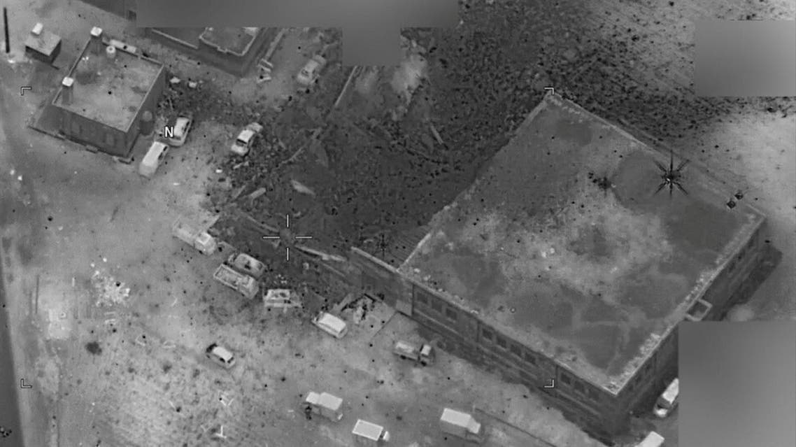A post-strike photo of the site which the Pentagon says is of an al Qaeda senior leader meeting in al-Jinah, Syria, that U.S. stuck on March 16 is shown in this image released by Pentagon in Washington, DC, U.S. on March 17, 2017. Reuters
