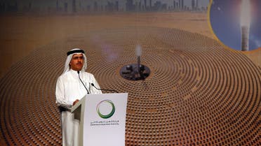 Said Mohamed al-Tayer, Managing director and CEO of Dubai Electricity and Water Authority (DEWA) speaks during a press conference in Dubai on June 2, 2016. (AFP)