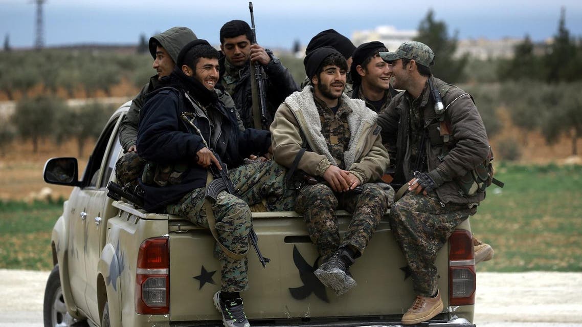 Manbij Military Council forces, part of the US-backed Syrian Democratic Forces (SDF). (AFP)