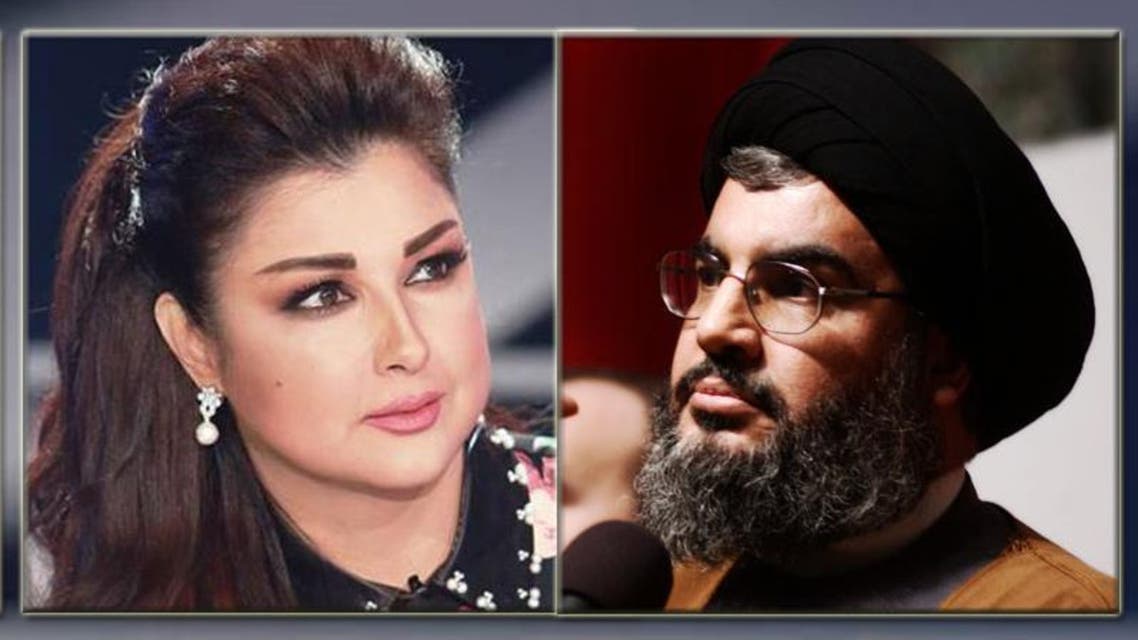 ماريا معلوف وحسن نصر الله