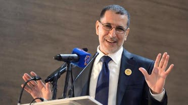  Saad Eddine El Othmani of the Islamist Justice and Development Party (PJD) gives his first speech during a meeting of PJD at the Moulay Rachid Complex in Rabat, March 18, 2017. (Reuters)
