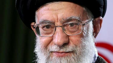 Supreme Leader Ayatollah Ali Khamenei poses for a portrait in a session to deliver his message for the Iranian New Year, Iran, on March 20, 2017. (AP) 