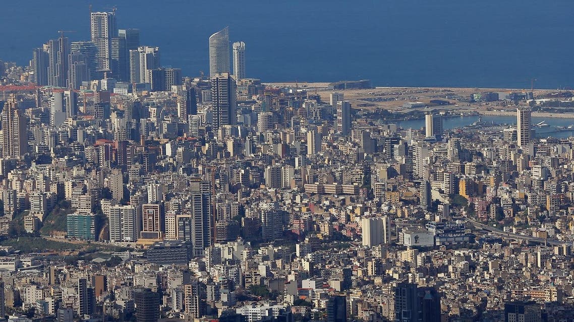 A picture taken on January 26, 2016 from the village of Beit Mery, east of Beirut, shows a view of the Lebanese capital. AFP