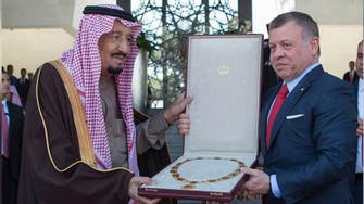 Saudi Arabia’s King Salman receives Jordan’s highest award